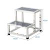 Hospital Small Staircase Step Stool Stainless Steel Single Double-layer Footstool Ladder Household Indoor Two-step Ladder