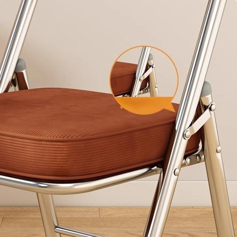 Foldable Office Chair Modern Ergonomic Computer Chairs Elegant Portable Backrest Chairs Relaxing Single Person Dining Chair