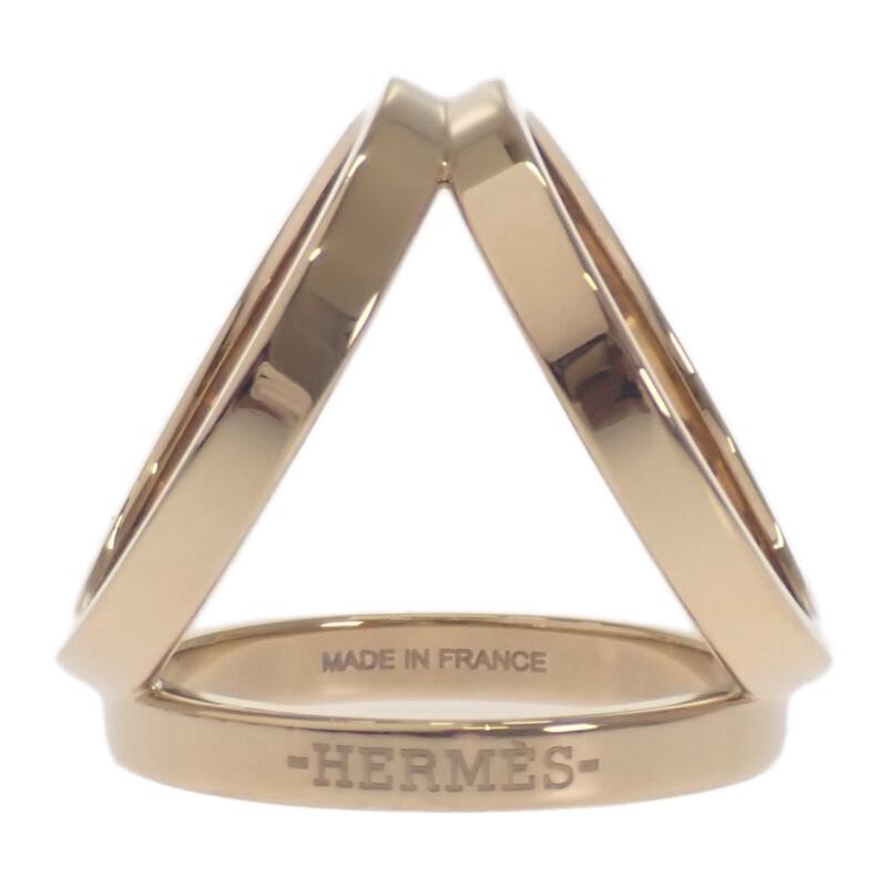 HERMES  H601472S_00  Scarf Ring Gold Metal Women