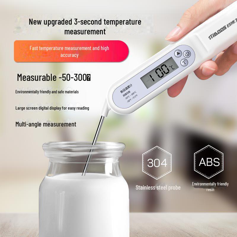 Multifunctional Food Thermometer for Water, Oil, Milk, Oven, Kitchen, and Baby Bath