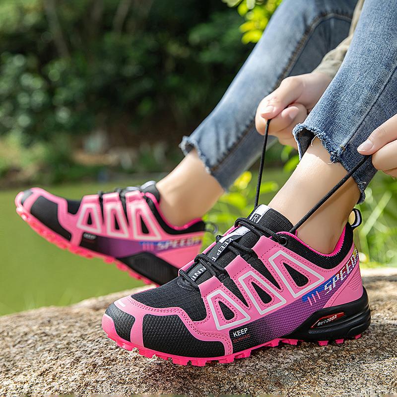 2026 New Men's and Women's Lockless Cycling Shoes, Wear-Resistant and Non-slip, Mountain Cross-Country Road Bikes, Hiking Shoes