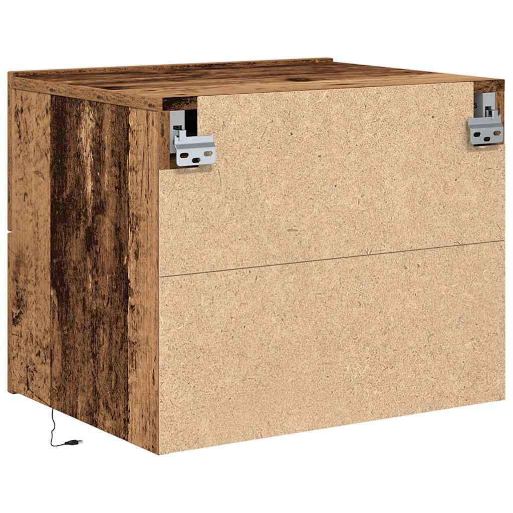 Nightstand 2 Pcs Reclaimed Wood 50 X 39 X 41 Cm Engineered Wood