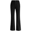 Meng Shuya Women's High-Waisted Knit Flared Trousers