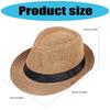 Elegant Unisex Wedding Fedora Hat For Beach Event Short Brim Foldable Panama Hat Gentlemen Jazz Caps For Formal Occasion