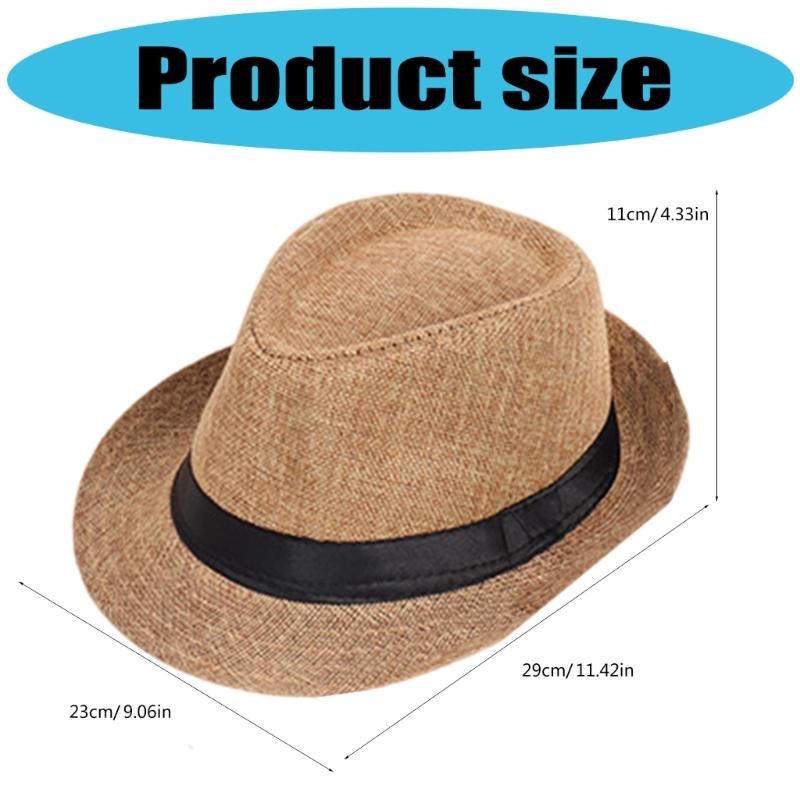 Elegant Unisex Wedding Fedora Hat For Beach Event Short Brim Foldable Panama Hat Gentlemen Jazz Caps For Formal Occasion