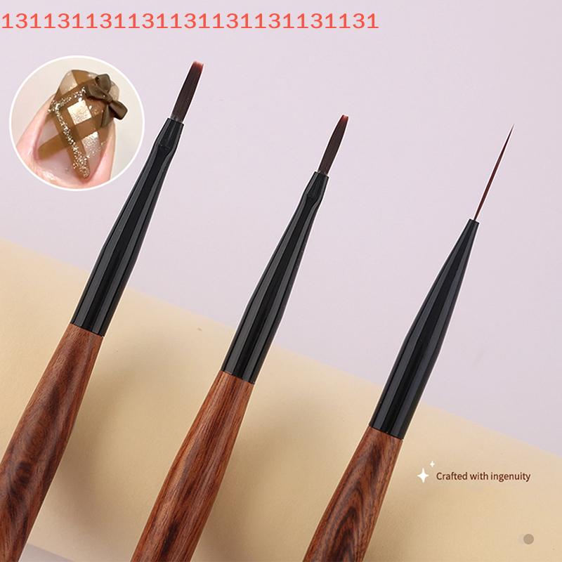 DIY Nail Art Liner Brush Set French Plaid Grid Pattern Drawing Pen for UV Gel Extension Painting - Nail Art Brushes Supplies