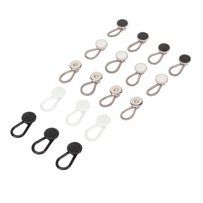 18 PZ Estensore per Colletto Multifunzionale Regolabile Elastico Estensore Pulsante per Collo per Camicia Pantaloni da Uomo