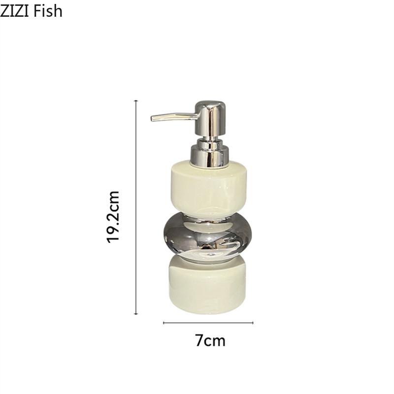 Dispenser Ceramic Soap Bath Luxury Gel Filled With Lotion Bottle Hotel Toilet Hand Lotion Bottle Home Bathroom Accessories