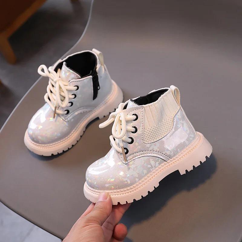 Children's Autumn Winter Girls Short Boots Children Soft Sole Lightweight Boots Ankle-high Unisex Boys Shoes