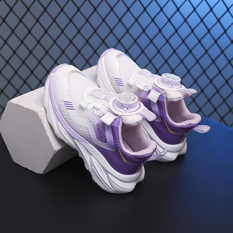 Girls' sports shoes 2025 spring and autumn new children's shoes boys' fashion soft sole non-slip medium and older children's breathable dad shoes