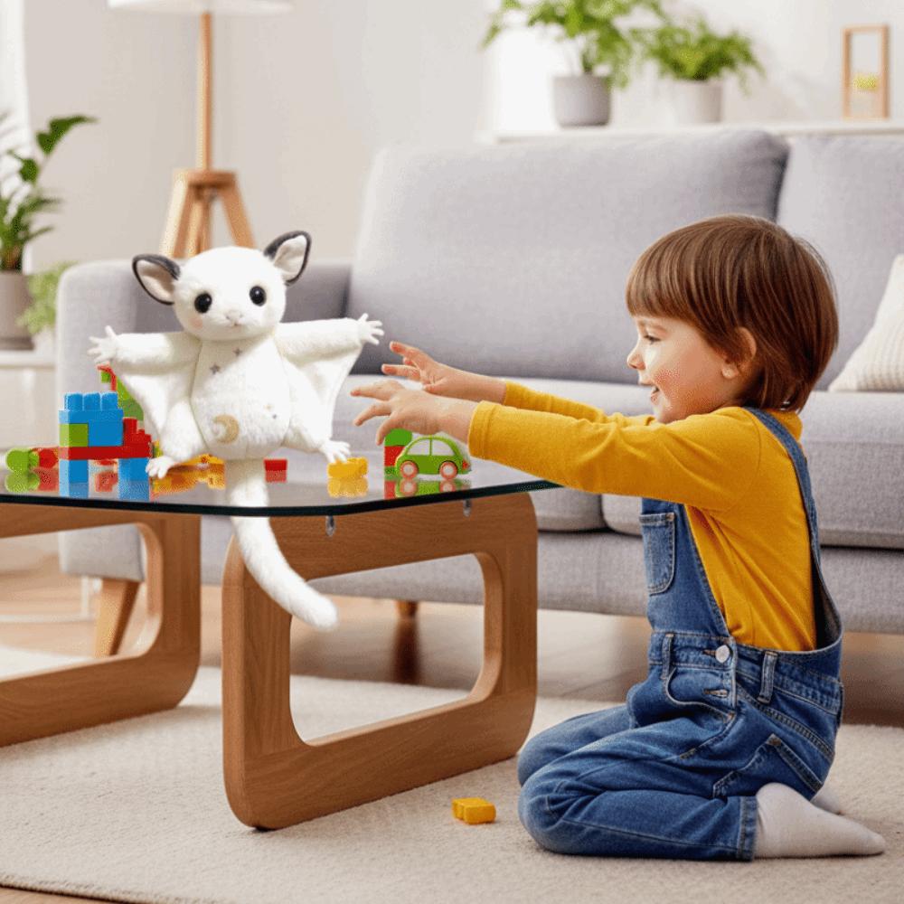 Cartoon Animal Honeybag Flying Spur Doll Stuffed Bat Mouse Plush Keychain  Couple