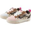 POP MART x Vans Knu Skool Space Molly Low-Top Kleinkind Laufschuhe braun pink blau VN000EFBH121