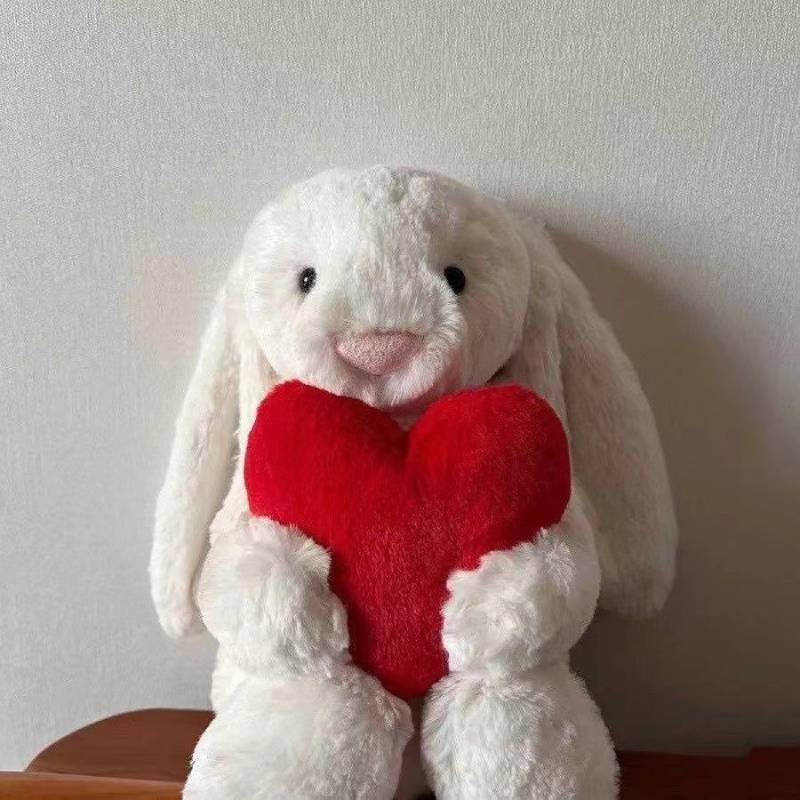 Bunny Bashful With Candy Cane Plush Doll Stuffed Animal Playroom Gifts Decor