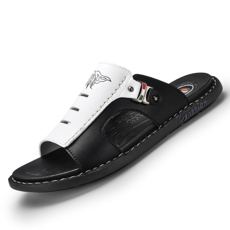 Slippers Men's Tide 2 New Personalized Casual Large Size Outdoor Beach Summer Word for Word