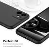 Liquid Silicone Protective Phone Case For iphone 11 12 13 mini 14 15 16 16e 17 Air Pro X XR XS Max 7 8 Plus SE Black Back Cover