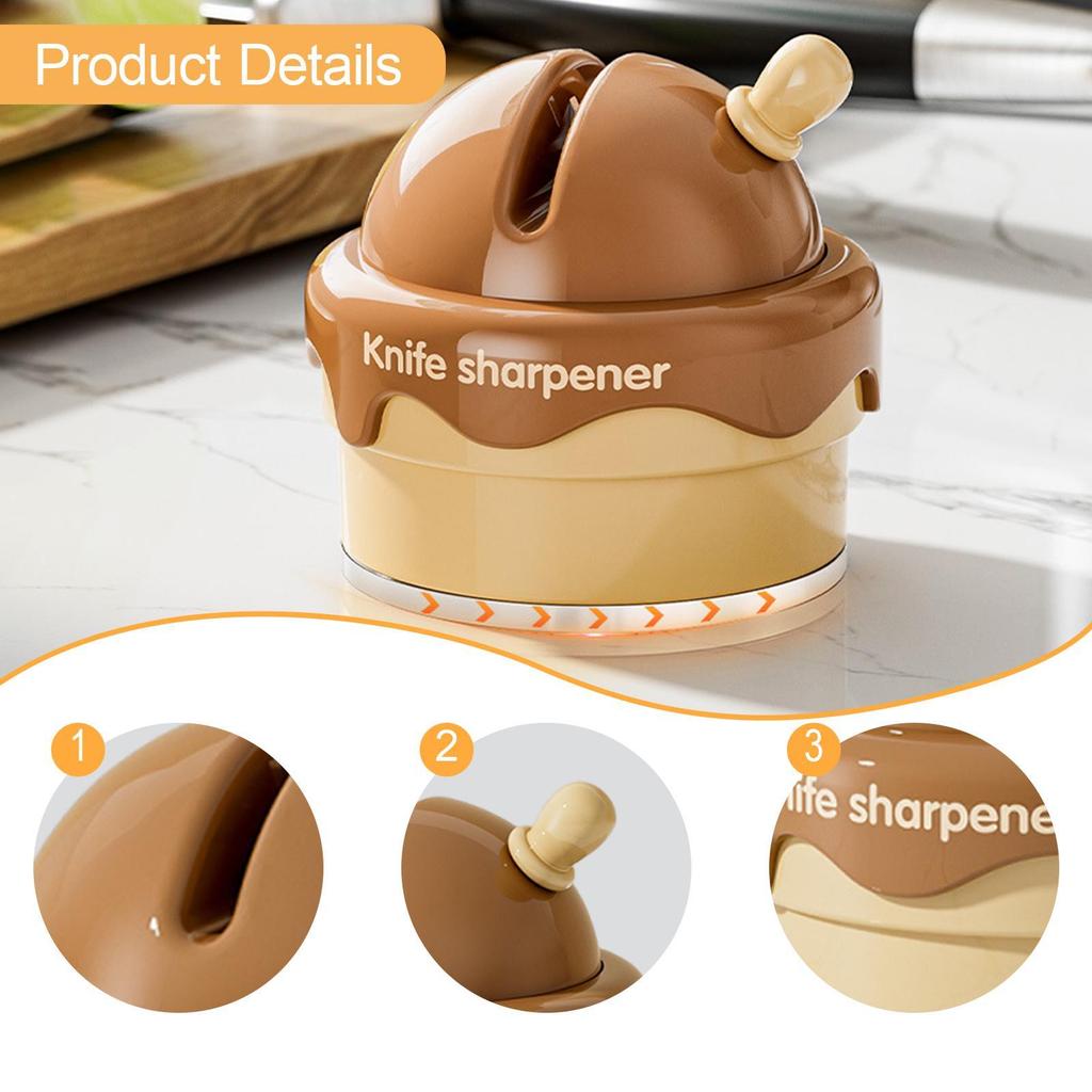 Knife Kitchen Knife Portable Mini Manual Compact Comfortable Ceramic Attachment Pocket Knives Sharpening