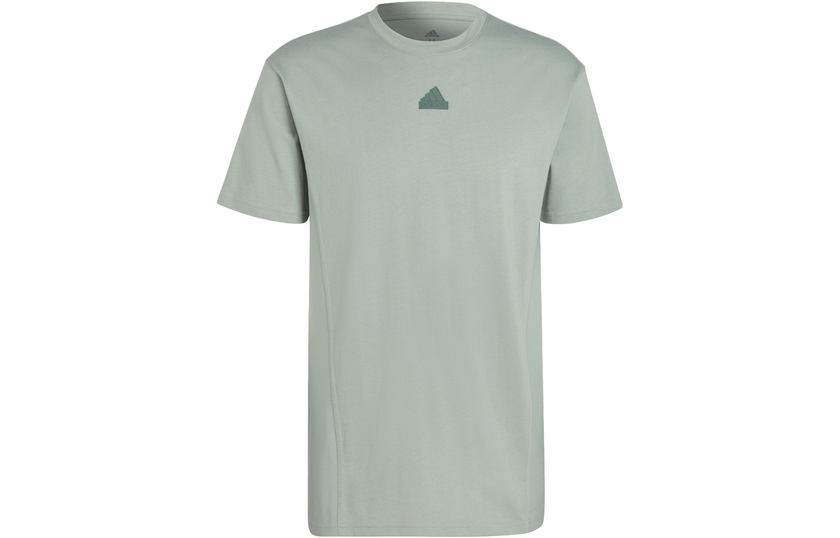 

Adidas T Shirts Men s Dusty Green Crew Neck Moderate Straight Fit IC9732 XXL