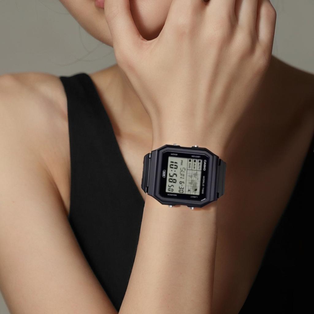 CASIO Classic Collection Electronic Movement Resin Strap Watch Unisex Gray Dial LF-30W-1AJF