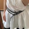 Ins Style Mode Doppelgürtel PU-Ledergürtel Vielseitiges Persönlichkeits-Spice-Girl-Accessoire-Gürtel