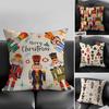 Nutcracker Soldier Christmas Cushion Cover Pillowcase Ultra Soft Skin Friendly Fabric Cloud Like Comfort  Concealed Zipper