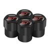 BBAC3 4pcs ST Emblem Aluminum Car Styling Wheel Tire Valve Cap Dust Cover for Fiesta Mondeo Fusion Kuga Edge Mustang Explorer RS