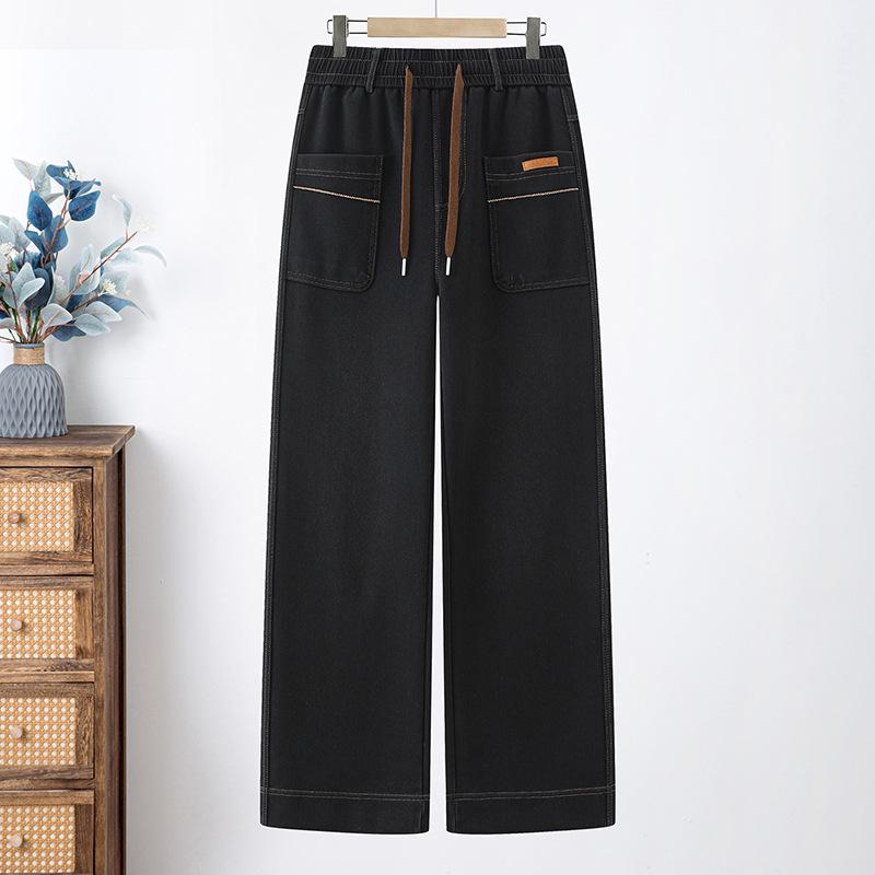 

High Waist Slimming Straight Leg Jeans for Women - Versatile & Trendy 4XL (125-140 lbs)
