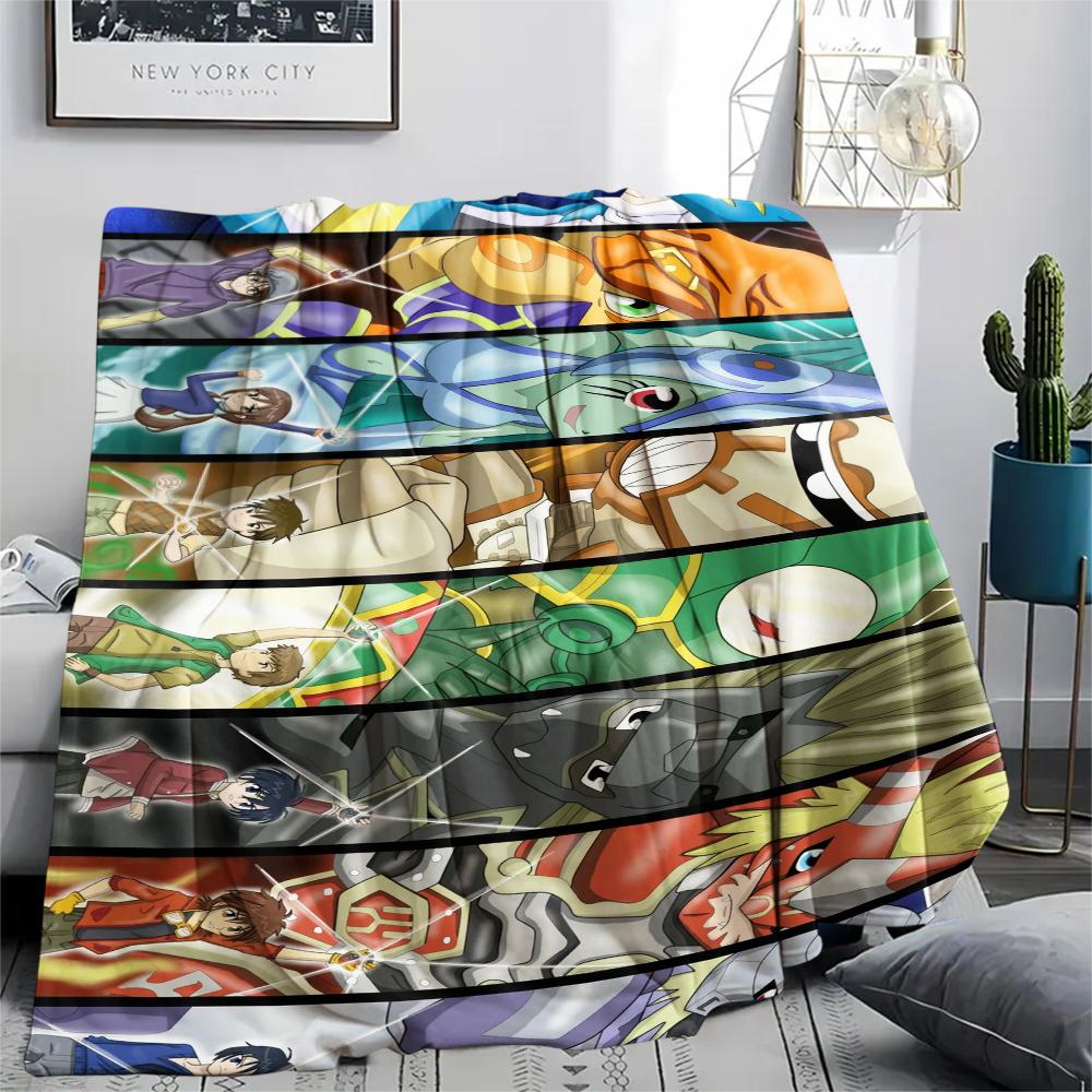 

Digimon Collage pattern Flannel Blanket, High quality Comfortable for All Seasons, Home Decor, Warmth and Comfort, Perfect for Gifts. 80cm x 120cm