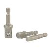 3Pcs/Set 1/4" 3/8" 1/2" Hex Shank Impact Drill Socket Adapter  Electric Tool Accessory