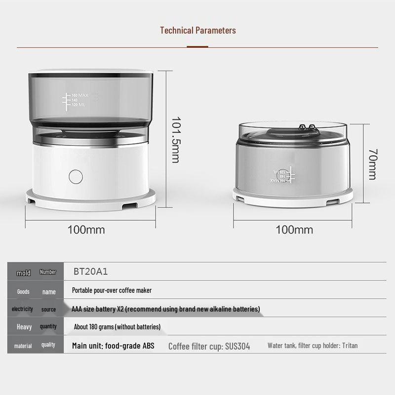 Popular Compact American Manual Drip Coffee Maker for Camping and Travel
