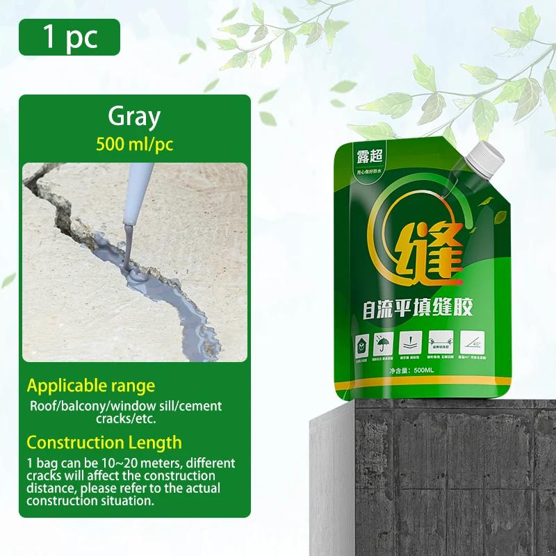 Concrete Crack Filler Self-leveling Concrete Caulk Glue Adhesive High Performance Quick-Drying Waterproof Concrete Caulk Repair