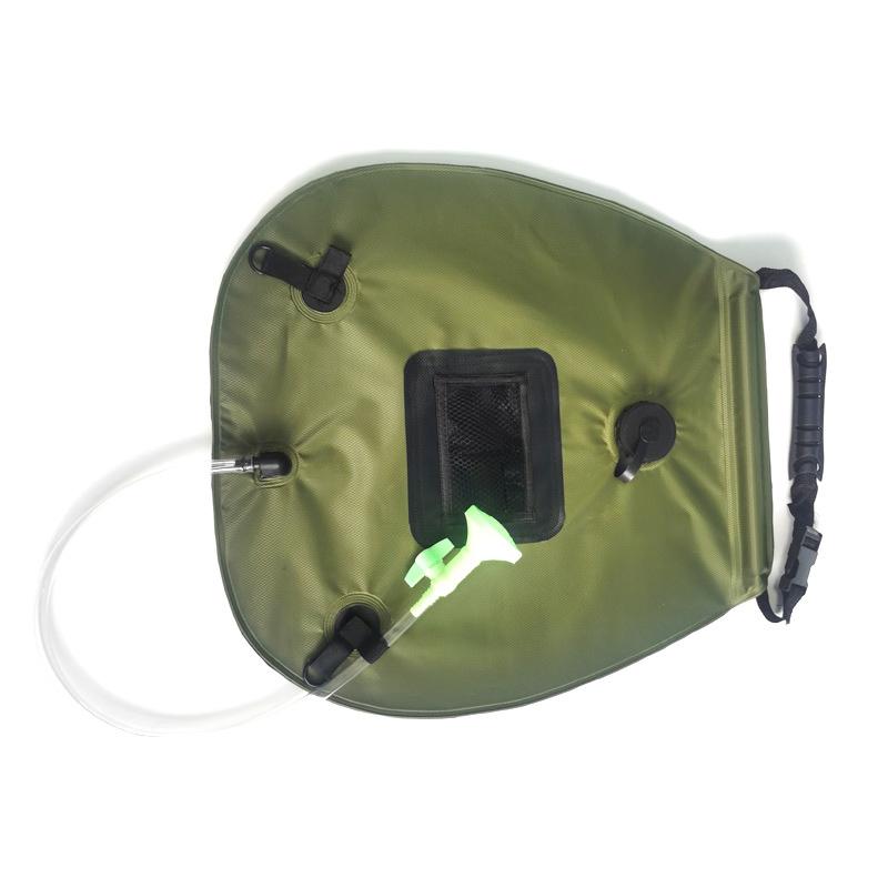 Solarduschtasche 20L Große Kapazität Wasserspeicherung Badezubehör für Outdoor-Camping Verbessert