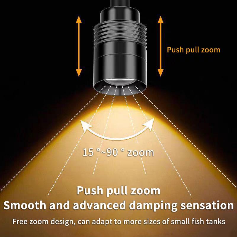 3W South American Aquarium Spotlight 3-Color Led Fish Tank Lamp For Aquascape Decor Focus Lighting