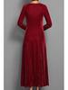 2025 Europe Velvet Dress: Elegant Spring/Autumn Women's Style