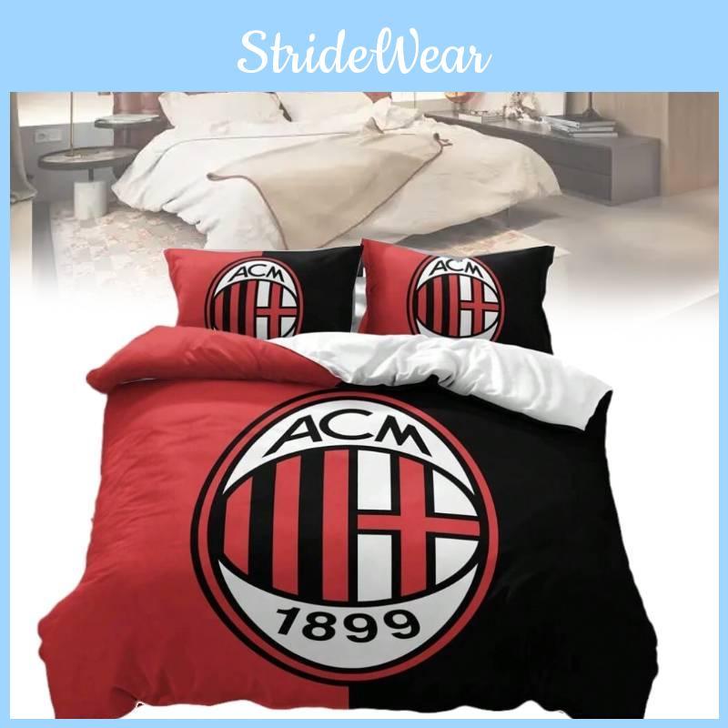 Logo Printed Team Series Three Piece Bedding Set Suitable For Daily Bedroom Use