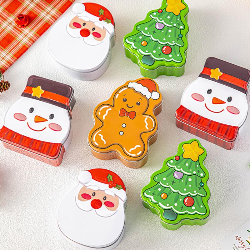 Weihnachtliche Blech Süßigkeitenboxen Mehrere entzückende Designs Für Weihnachtsgeschenke Partygeschenke Heimdekoration