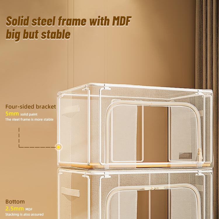 Látkový skládací úložný organizér Velkokapacitní domácí úložný box na oblečení Přikrývka Deka Šatní skříň Organizér na oblečení