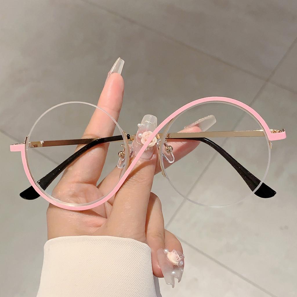 2026 Fashion Round Gradient Shades Women New Chic Korean Style Decor Sunglasses Oversize Vacation Beach Anti UV Sun Glasses