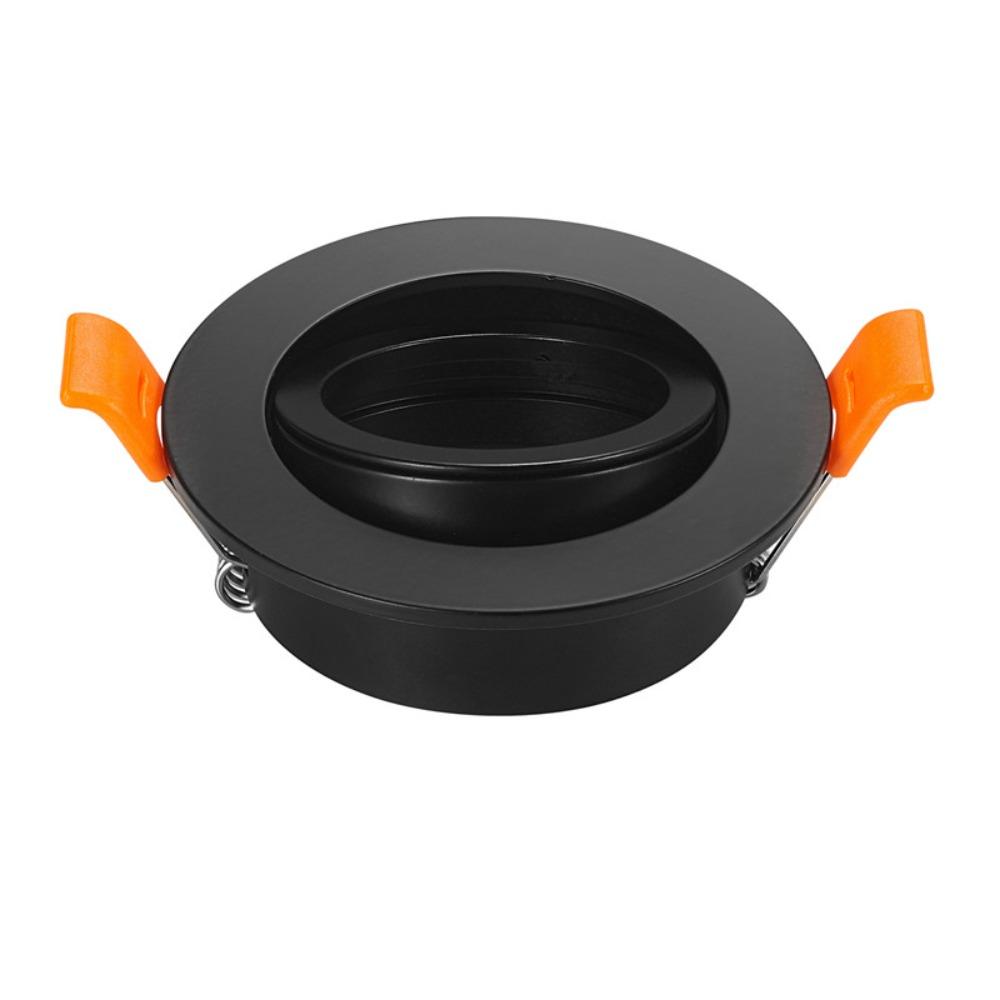 Black White Aluminum Round GU10 MR16 Downlight Adjustable Spot Light Fixture LED Downlight Ceiling Spot Light Frame Indoor