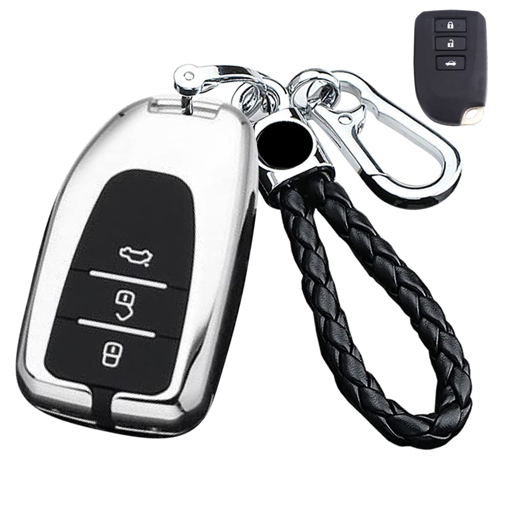 Key Case for Toyota Smart Key Case Key Cover Zinc key case серебряный