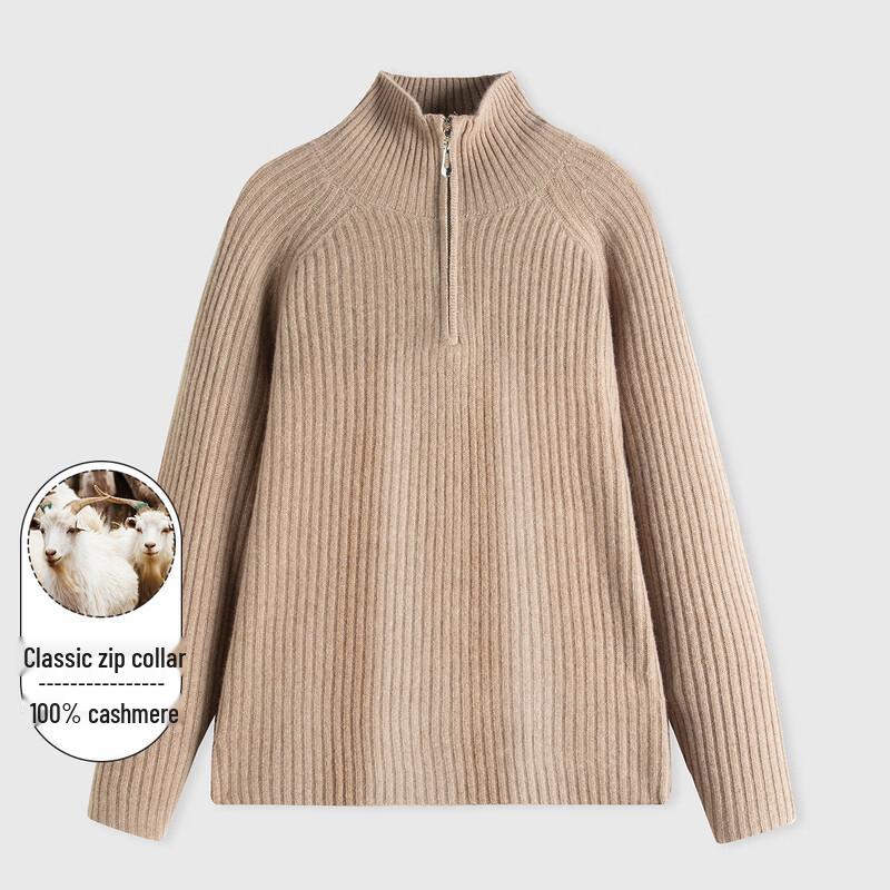 Luozi Men's Half-Turtleneck Cashmere Sweater