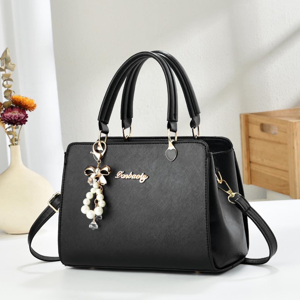Women’s Light Luxury Top Handle Handbag, Trendy Elegant Atmospheric Shoulder Crossbody Bag For Daily Casual Outfits