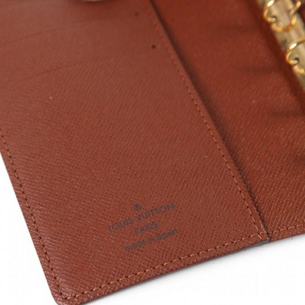 LOUIS VUITTON Monogram Agenda PM Notebook cover Monogram canvas Brown R20005 Used