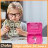 Metal Money Box with Key Lock Money Saving Box 4.53x3.78x2.28inch Coin Container Small Storage Box for Adults and Kids