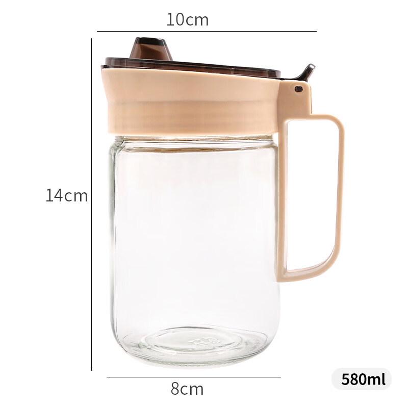 ZISIZ Leak-Proof Glass Oil and Vinegar Dispenser