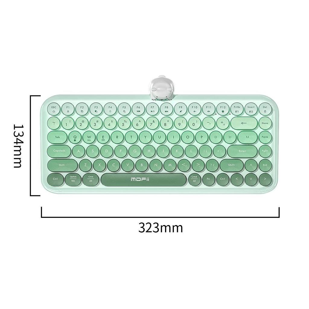 Mofi  Dual - Mode Wireless Bluetooth Keyboard: USB - Enabled, with Mechanical - Feel, for Mobile Phones  Anni