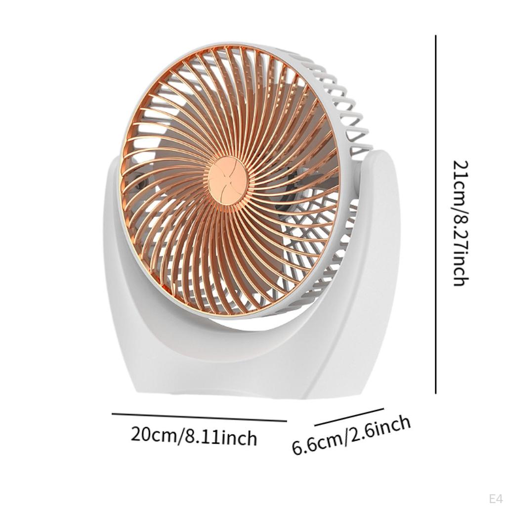 Desk Fan ,Air Cooling ,2 Speed Quiet ,Small Table Mini for Outdoor Home Camping