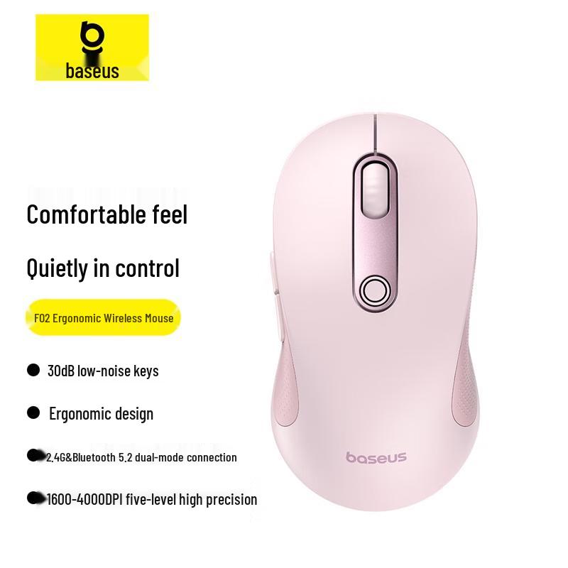 

Baseus F02 AI Ergonomic Dual-Mode Wireless Mouse