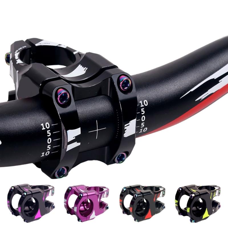 Mountain Bike Handlebars Short Stem Aluminum Alloys Short Road Bike Stem Handlebar Accessories Easy To Installation