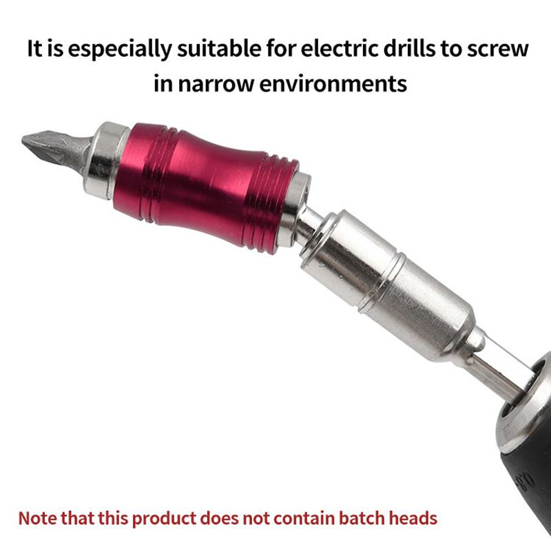 1/4 Inch Hex Magnetic Screw Drill Tip Quick Change Locking Bit Holder Drill Screw Tool Drive Guide Drill Bit Extension Rod