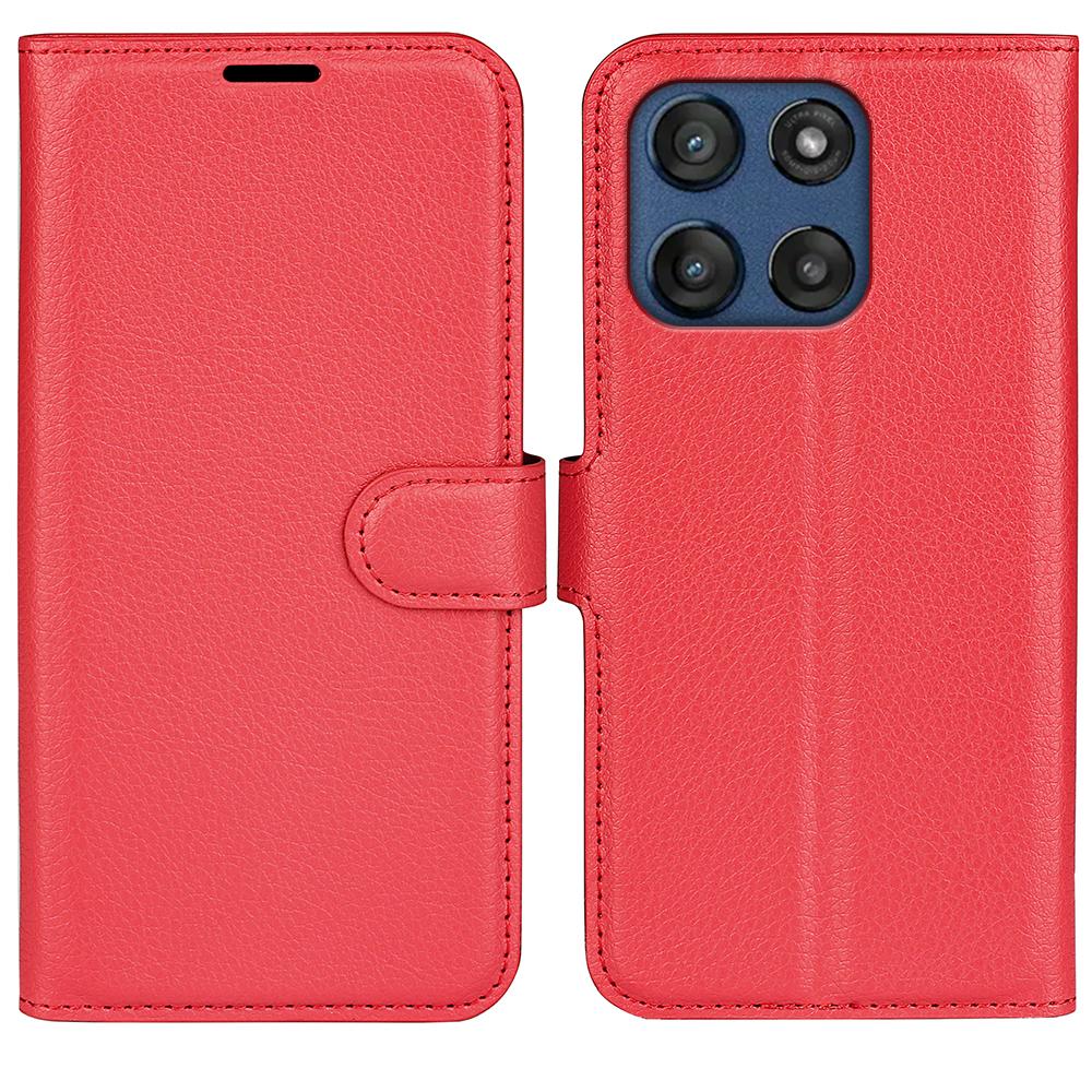 For Motorola Edge 60 Fusion 5G Case Litchi Texture Shockproof Leather Wallet Phone Cover